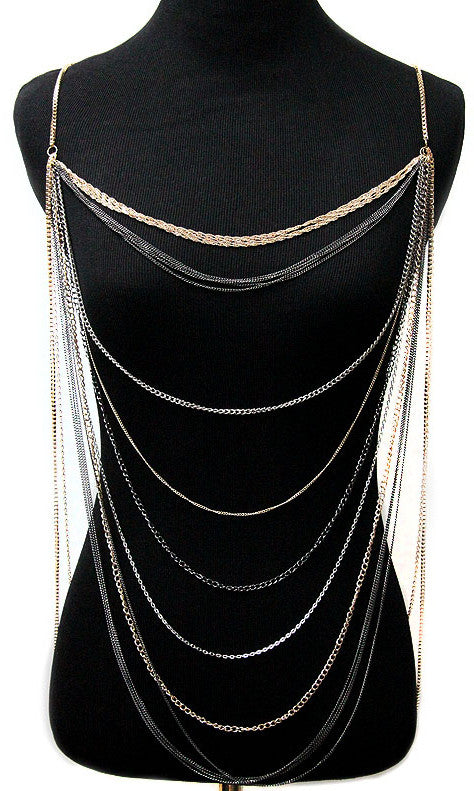 'ZARA' LAYERED BODY CHAIN