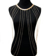 'FOXY' LAYERED  DRAPED BODY CHAIN