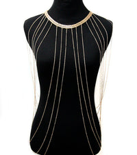 'FOXY' LAYERED  DRAPED BODY CHAIN