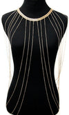 'FOXY' LAYERED  DRAPED BODY CHAIN