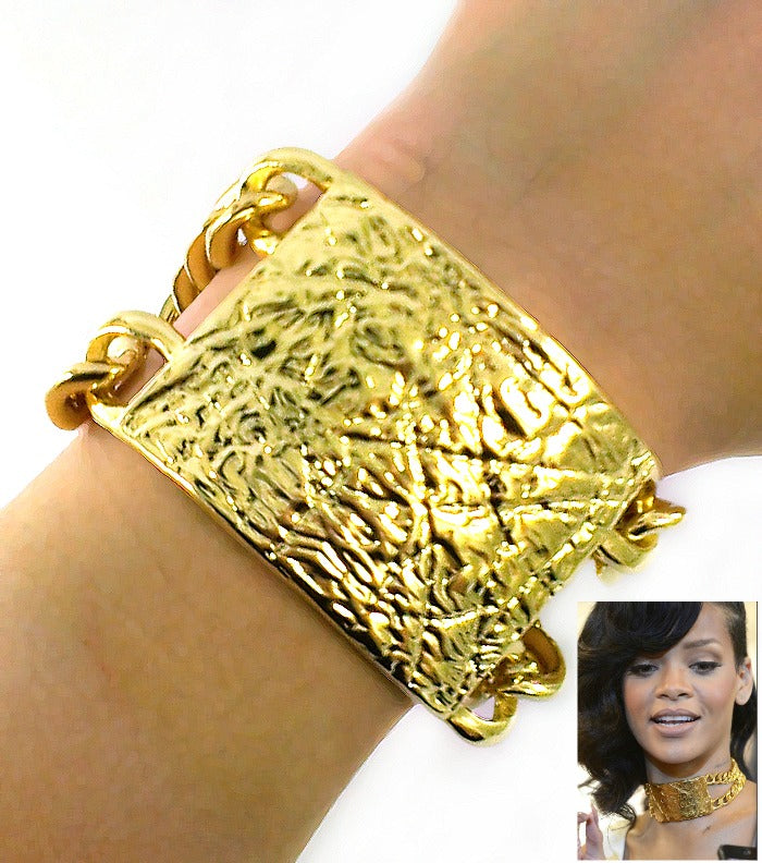 „Rihanna“ ID-Goldarmband