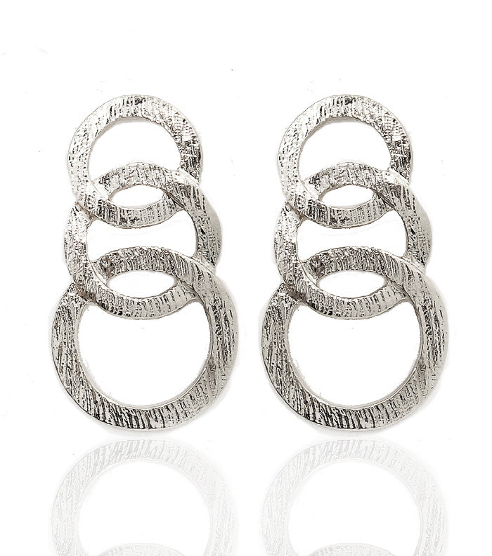 J'Adore Runde Ohrringe aus Silber