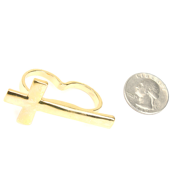 KREUZGELENK-GOLD-RING
