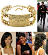 "RIHANNA" CHOKER PATTERN ID NECKLACE