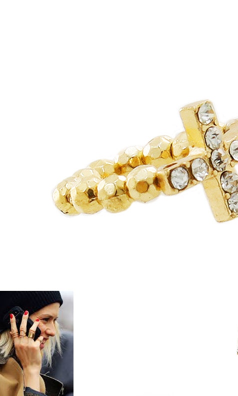 DEHNBARER MIDI-RING MIT KRISTALLEN