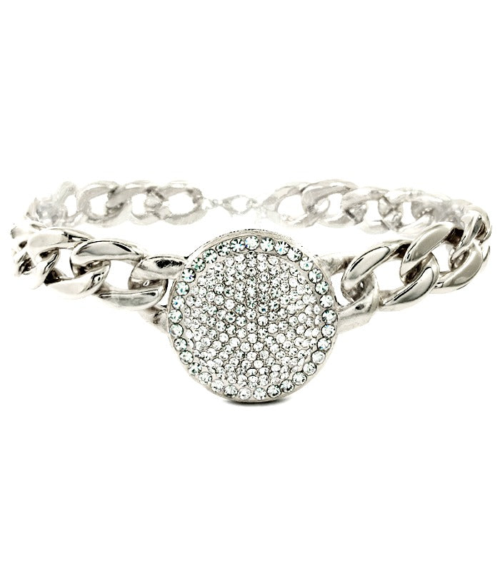 'Rihanna'  Crystal Round Shape Necklace