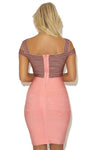 ROCHELLE OFF SHOULDER  BANDAGE DRESS