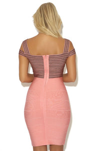 ROCHELLE OFF SHOULDER  BANDAGE DRESS
