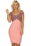 ROCHELLE OFF SHOULDER  BANDAGE DRESS