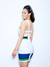 "DAPHNE" LUXE ORCHID BANDAGE DRESS