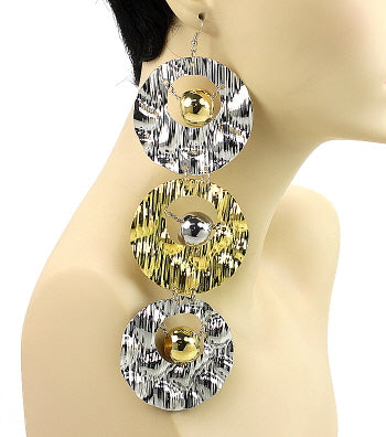 BASKETBALL WIVES FISH HOOK EARRING - YELLOW