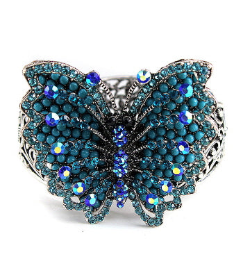 Armband „MARIAH“ mit Kristallschmetterling – Rot