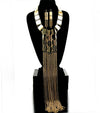 “Khloe”  Drape Necklace and Earring Set