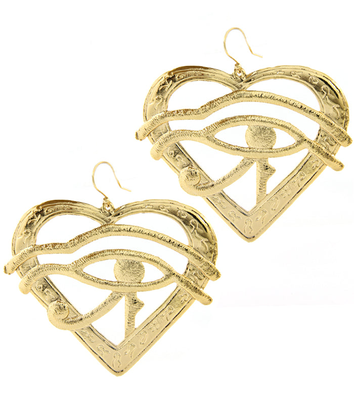 Ohrringe Auge des Horus Gold