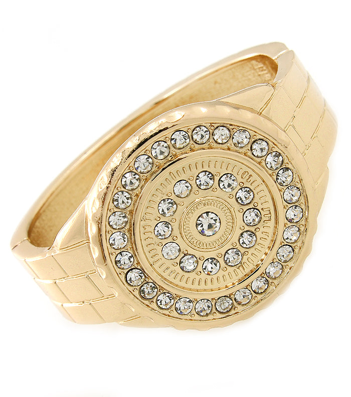 CRYSTAL WATCH SHAPE BRACELET