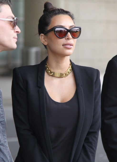 “RIHANNA” LION HEAD ID CHAIN NECKLACE