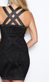 'CANDY'  BLACK BODYCON DRESS