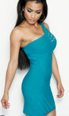 "KIM" ONE SHOULDER BODYCON DRESS