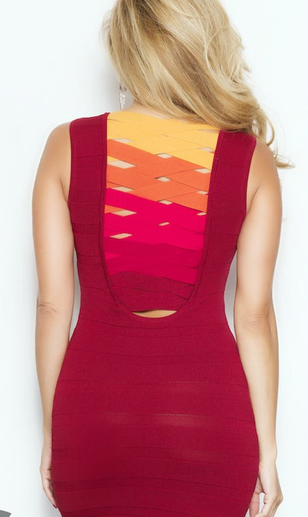 'ELENA'  BODYCON DRESS - BLACK