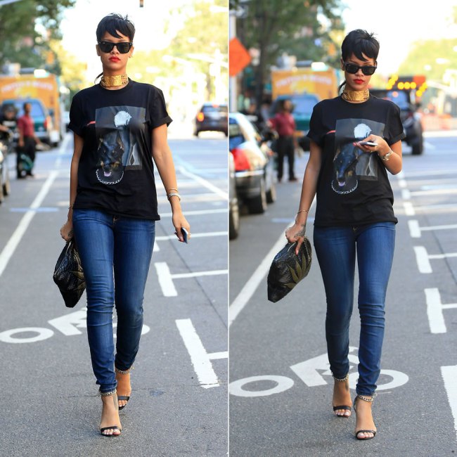 'RIHANNA' ID CHOKER NECKLACE AND EARRING SET