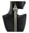 'GODDESS'  FISH HOOK LINEAR EARRING