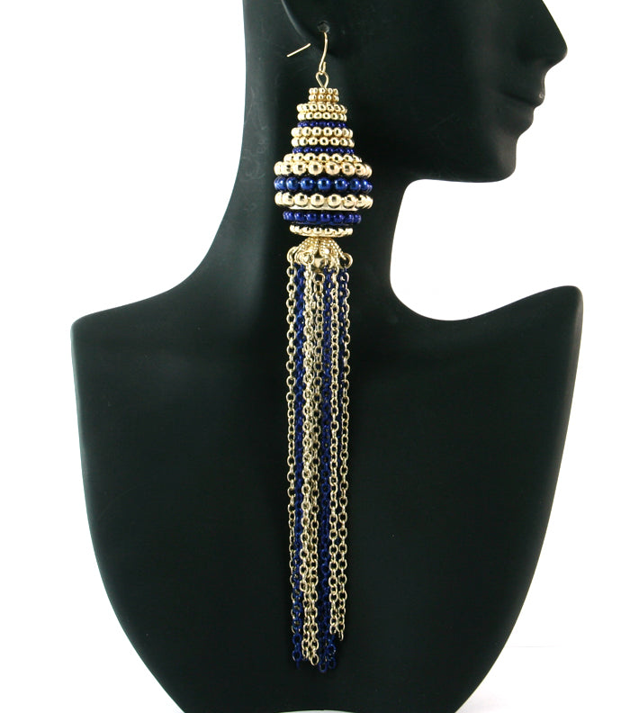 'GODDESS'  FISH HOOK LINEAR EARRING